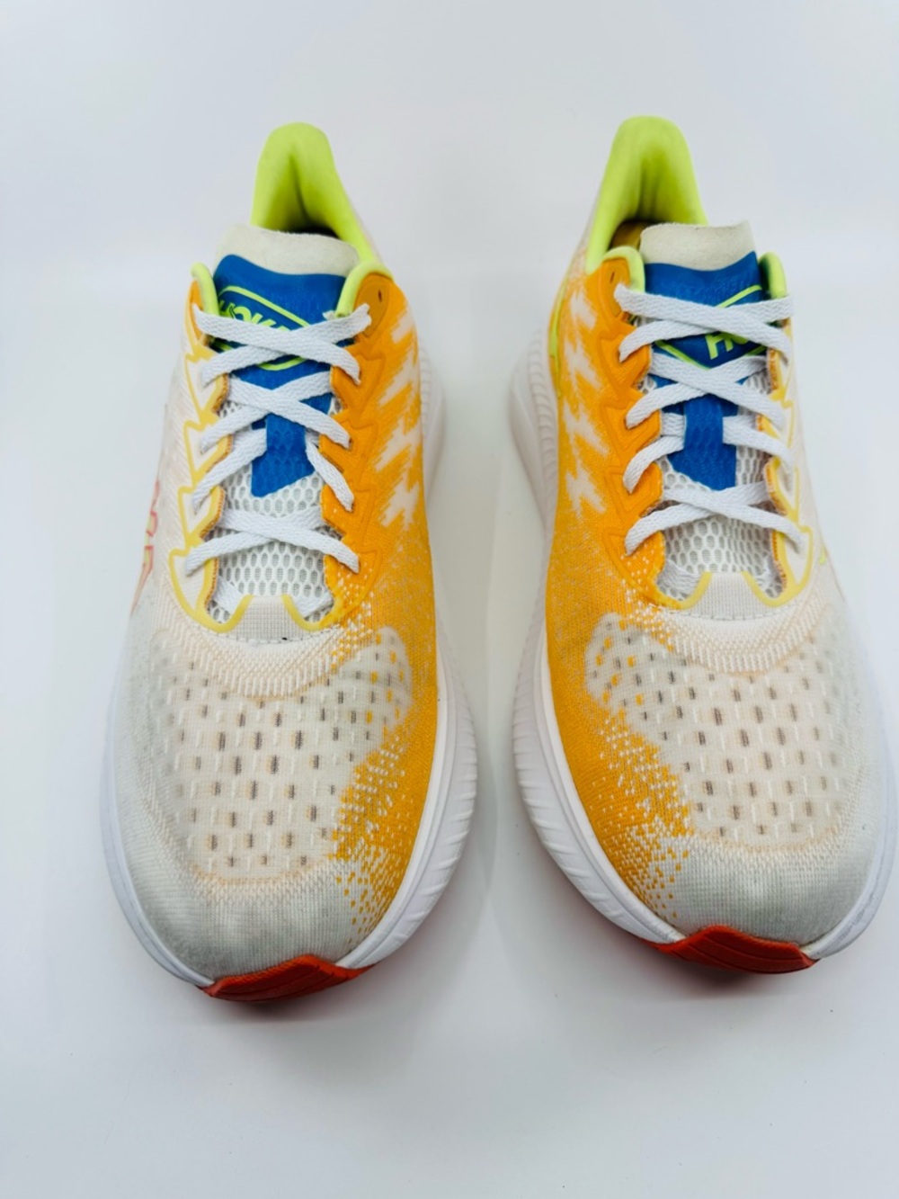 Hoka Men’s Mach 6 Color Solar Flare White SZ 12.5 - Picture 2 of 9